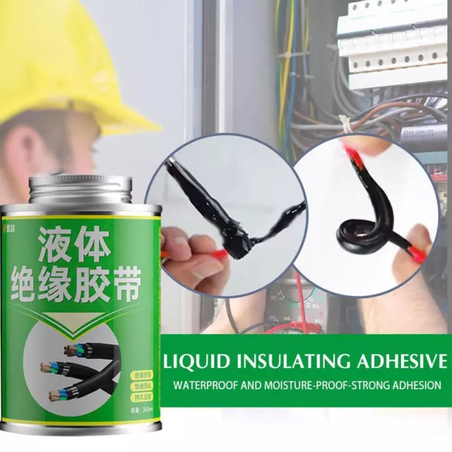 100/260ml Waterproof Liquid Insulating Tape Electrical Tube Paste Glue Dry Fast/
