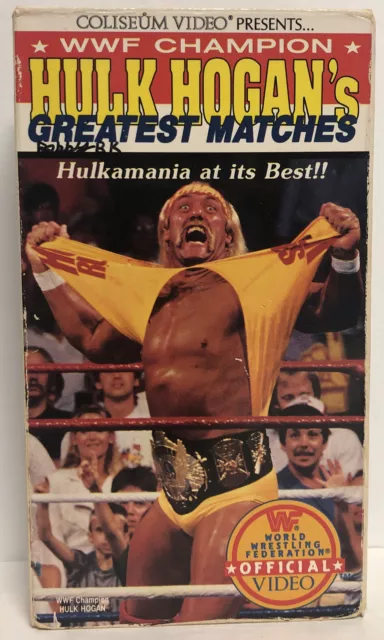 WWF CHAMPION HULK Hogan's Greatest Matches VHS 1992 WWE WCW Undertaker ...