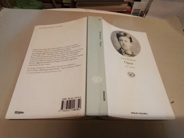 Arthur Rimbaud, OPERE. Einaudi, Con testo francese a fronte, 16g24 Arthur Rimbaud, OPERE. Einaudi, Con testo francese a fronte, 16g24