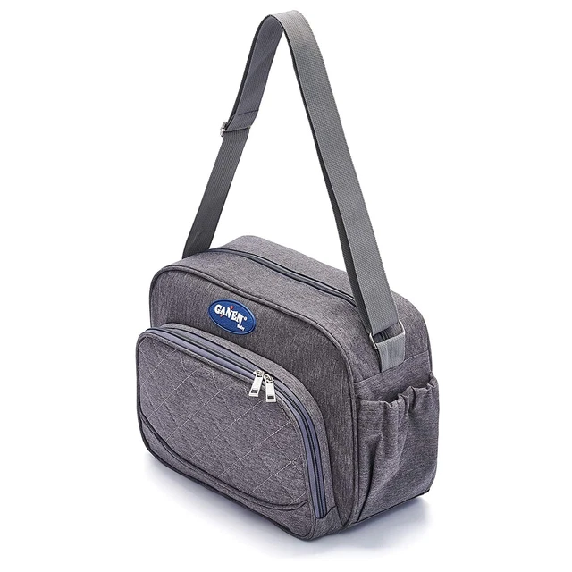 Baby Diaper Nappy Changing Mummy Bag Rucksack with Bottle thermal bag - GREY