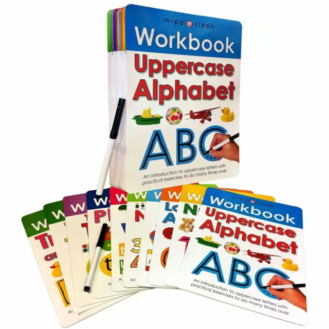 Wipe and Clean Workbooks Collection 10 Book Set Learn To Write (Priddy) | Priddy