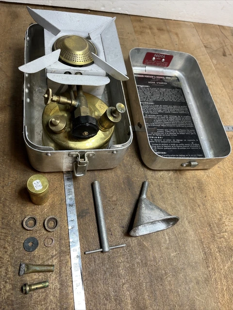 Benzn Gaskocher Benznkocher Carat 1957 RÉCHAUD PORTATF A ESSENCE, TYPE C.D.F. SÉRE 7052