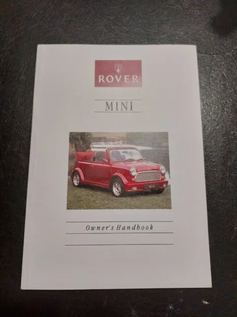 Libretto Uso E Manutenzione owner's manual rover mini classica cabriolet nuovo