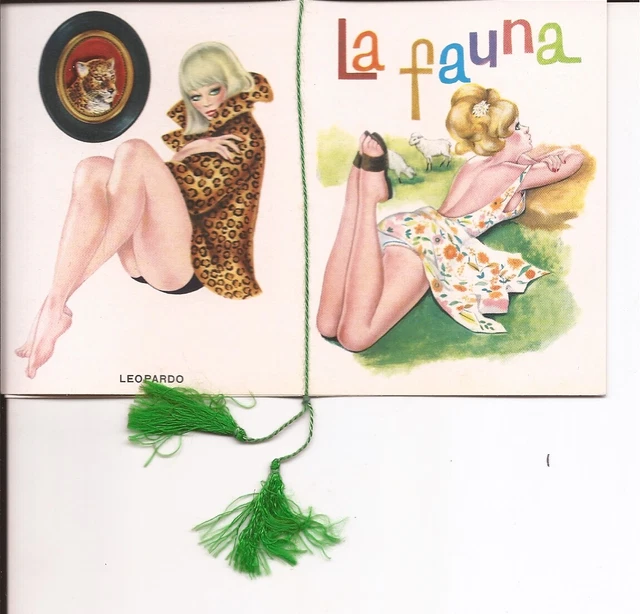Calendarietto da barbiere 1965 LA FAUNA condizioni PERFETTE con bustina