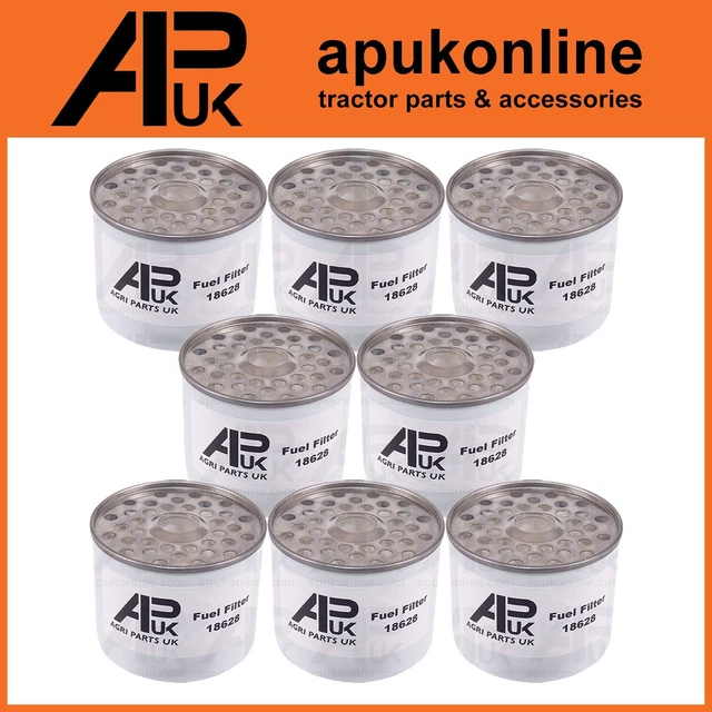 8x Fuel Filter Element for JCB 165 170 180 185 Skid Steer 926 930 940 Forklift