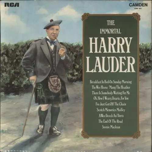 The Immortal Harry Lauder Sir Harry Lauder vinyl LP  record