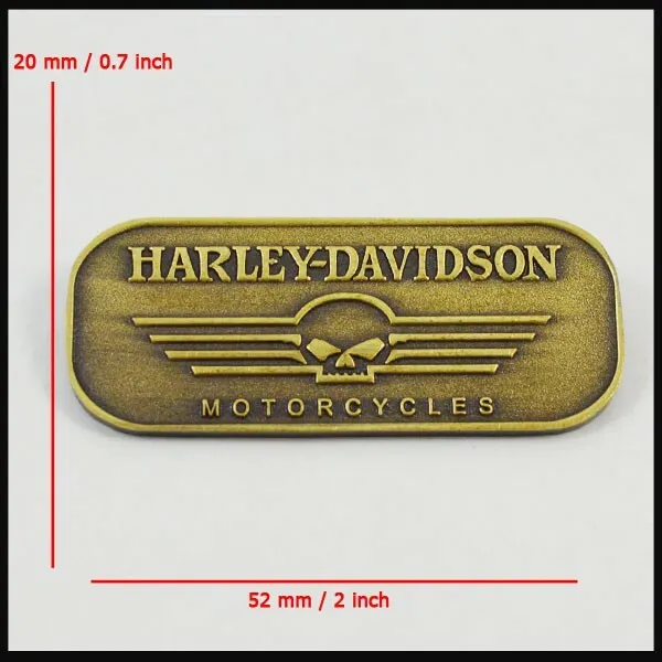 Willie G Brass Small Emblem / Medallion / Badge For Harley Davidson Tank / Body