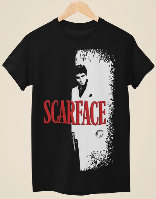 Scarface Movie T-shirt, Men's M size cotton black type Vintage Second Hand
