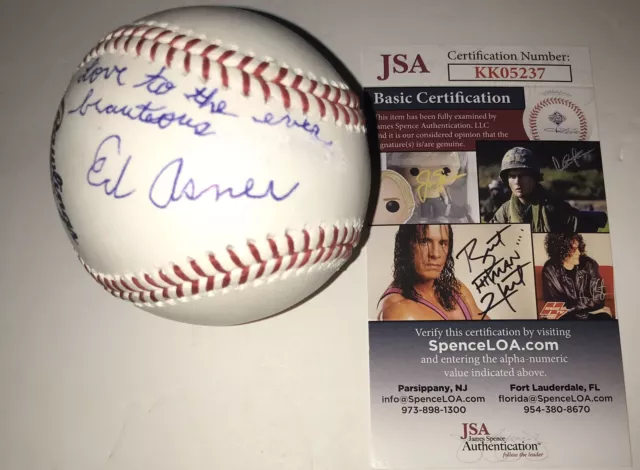 Ed Asner Actor Legend Signed Autographed Official Major League Baseball Jsa Coa!