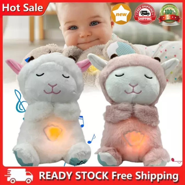 Little Lamb Comfort Doll with Music and Lights Plush Stuffed Animal for Newborns