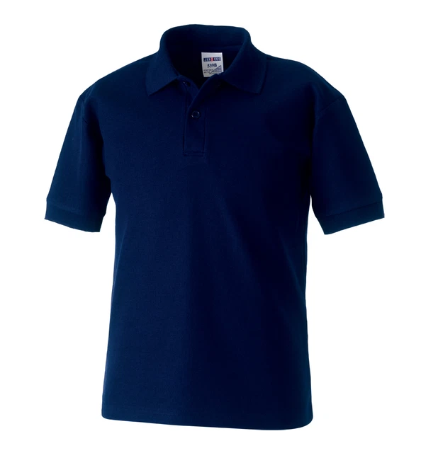 Russell Jerzees 539B 65/35 Polycotton Jungen Mädchen SPORTS Schule Polohemd