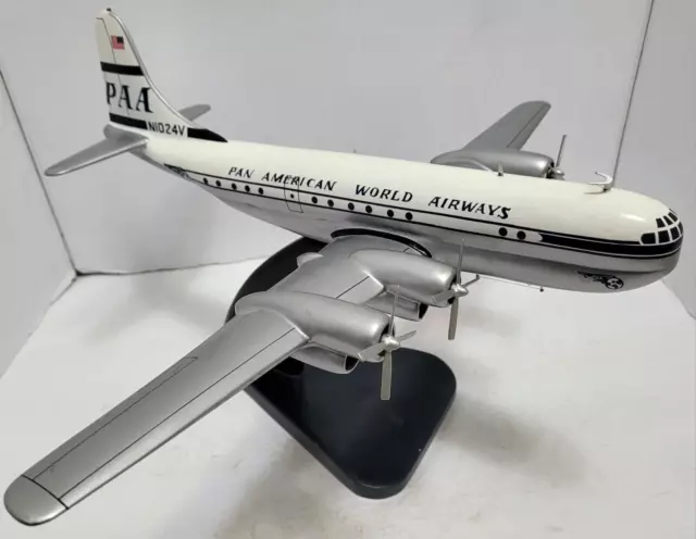 Vintage Pan American World Airways Strato Clipper Desktop Model 3