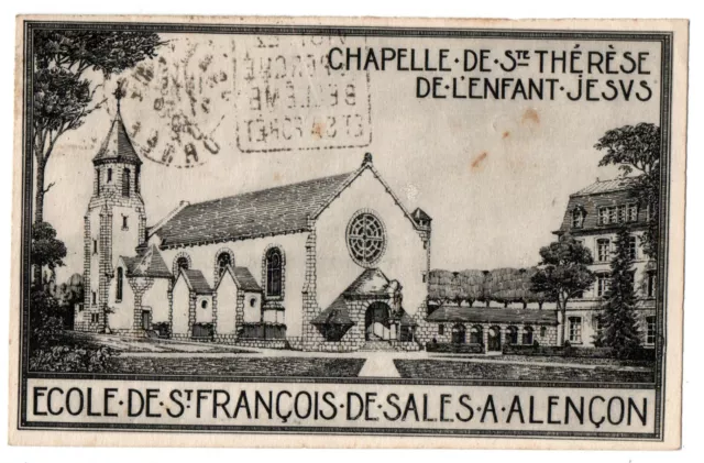 CPA 61 - ALENCON (Orne) - Ecole de St-François de Sales, Chapelle de Ste-Thérèse
