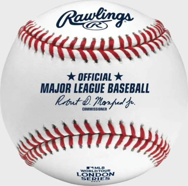 Rawlings London Serie Baseball MLB World Tour 2023 Ball - Neu