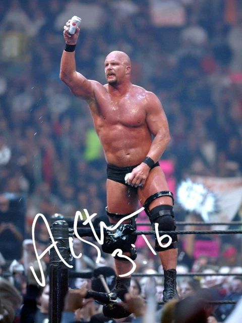 Stone Cold Steve Austin & The Rock Signed Autograph Photo Print – WWE Wrestling Memorabilia
