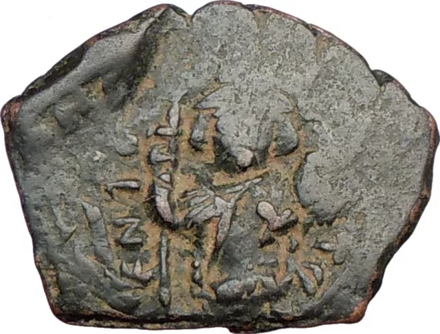 CONSTANS II 641AD Rare BYZANTINE Genuine Ancient Coin Large m  i23265