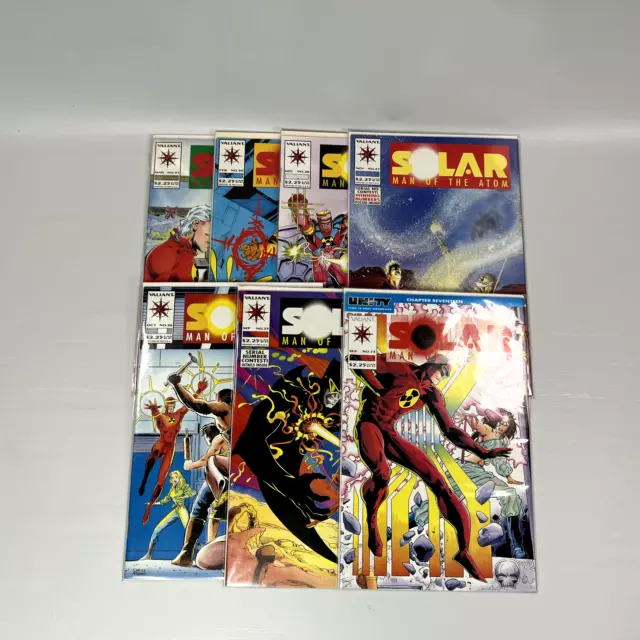 SOLAR: MAN OF THE ATOM 13 25-28 30 31 Lot of 7 Valiant Comics (1992) High Grade
