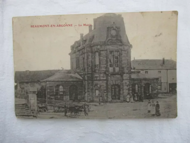 Cpa Ardennes 08 Beaumont In Argonne La Mairie