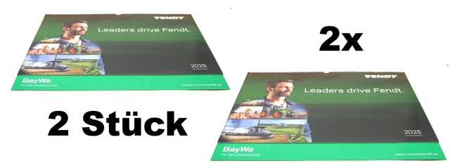 2 STÜCK FENDT Kalender 2025 Wandkalender Größe 49cm x 38cm