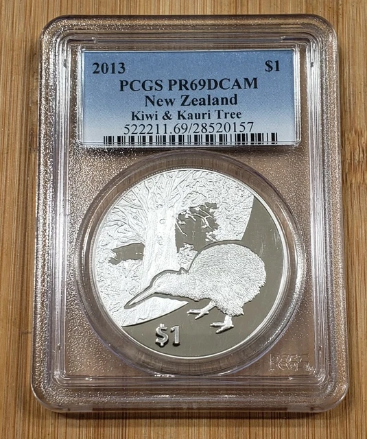 2013 New Zealand 1 oz. Kiwi and Kauri Tree Silver Proof Coin PCGS PR 69 DCAM
