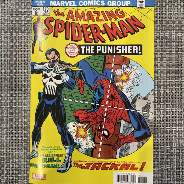 Amazing Spider-Man 129 Facsimile 2023 Edition Nm 1St App Punisher Reprint