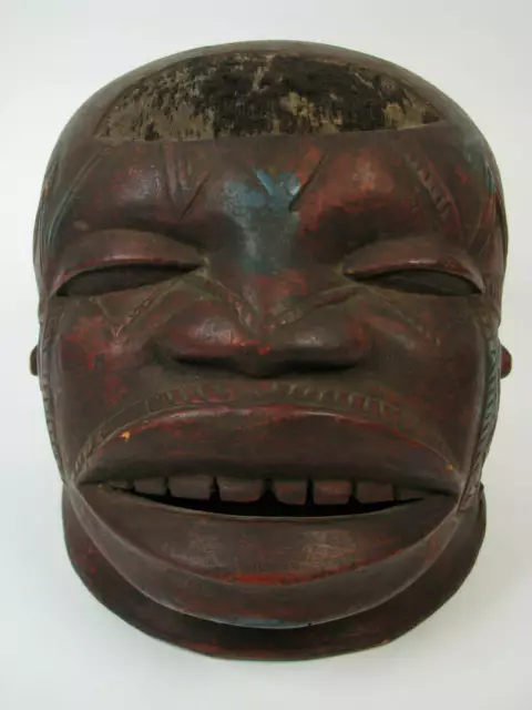 GothamGallery Fine African Tribal Art - Tanzania Makonde Lipico Helmet Mask - K