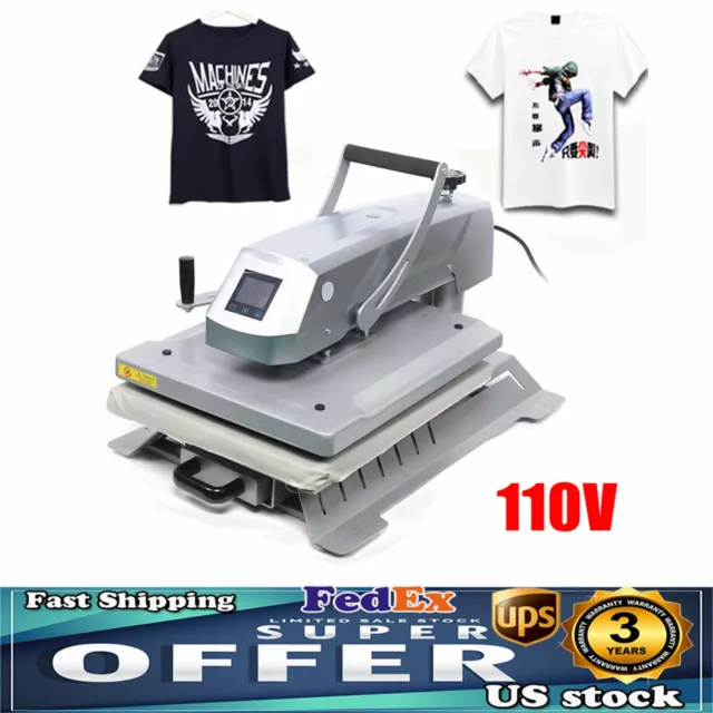 3 IN 1 16"x20" Combo T-Shirt Heat Press Transfer Sublimation Swing Away Machine