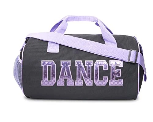 Dance Duffle Bag for Girls Water-resistant Kids Travel Bag with Adjustable Ca...
