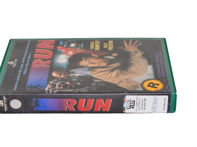 RUN [VHS] HOLLYWOOD Pictures Video Big Box Ex-Rental Tape Patrick ...