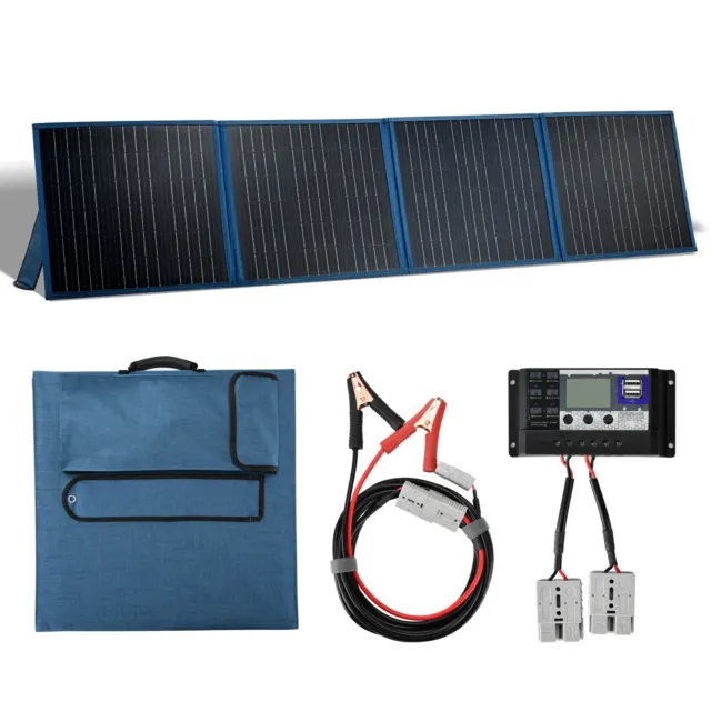 12V 200W Foldable Solar Panel Solar Charger for Generator Power Station Camping