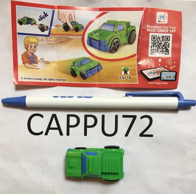 Auto Vert + Bpz EN118 (Auto À Charge) -kinder Surprise Sindy 2018/2019