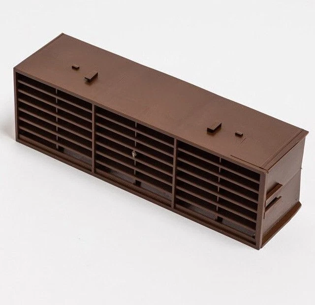 20x Rytons Multifix Air Brick 9"x3" 215x66x58mm Dark Brown Interlocking MFABDB