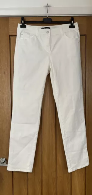 Ladies Gerry Weber White Jeans Size 14