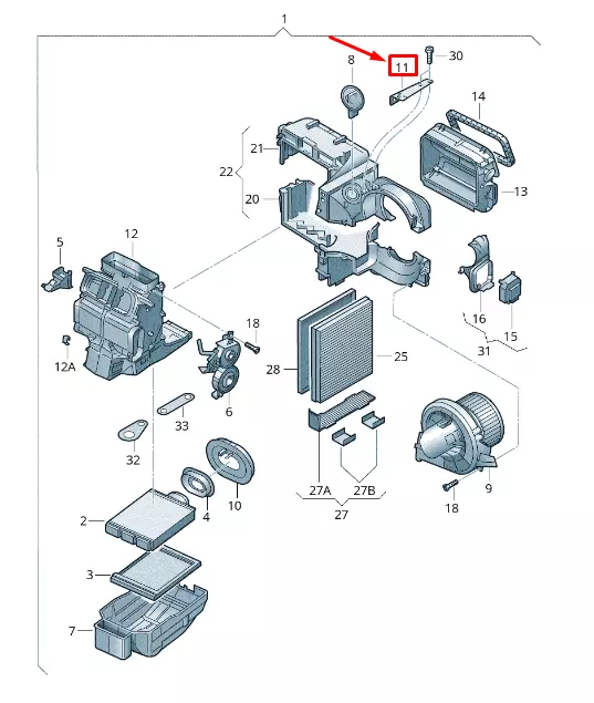 Neuf Skoda Rapid Nh Fan Bracket Lhd 6Q1815135A Original