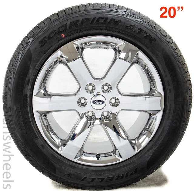 4 NEW TAKEOFFS Ford F150 20" Factory OEM Chrome Wheels Rims Tires 10347