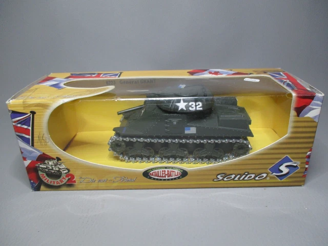 Miniature Char General Lee - Solido 253, 1978, échelle 1/50, Fabrication Française, En Boîte Marron