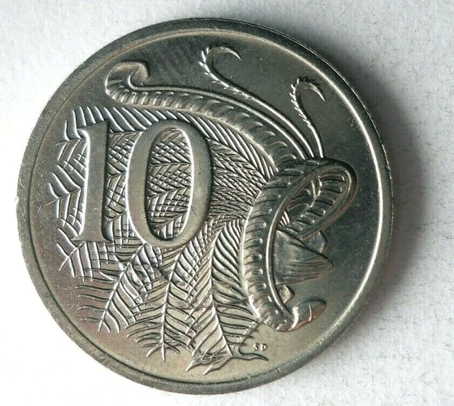 1984 AUSTRALIA 10 CENTS - AU/UNC - Excellent Coin - Free Ship - Bin #LC 27