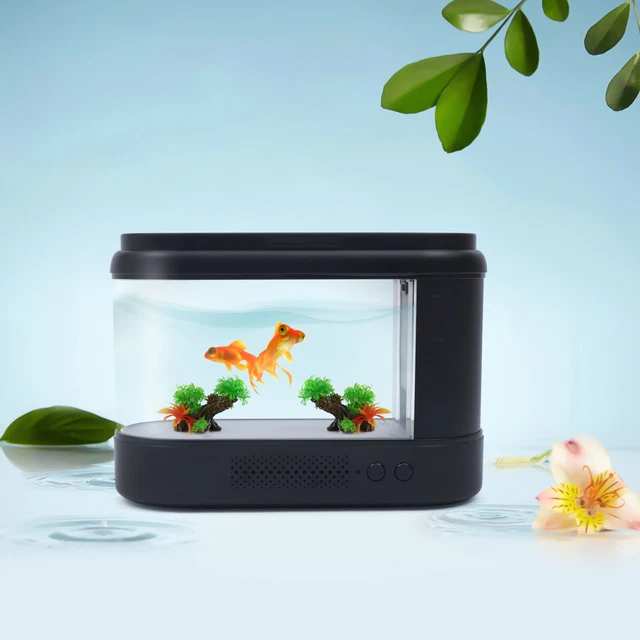 Mini Fish Tank Automatic Water Cycle Smart Air Aquarium For Living Room Decor us