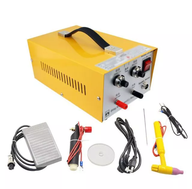 220V 200W Pulse Sparkle Spot Welder Jewelry Welding Machine Gold Silver Platinum