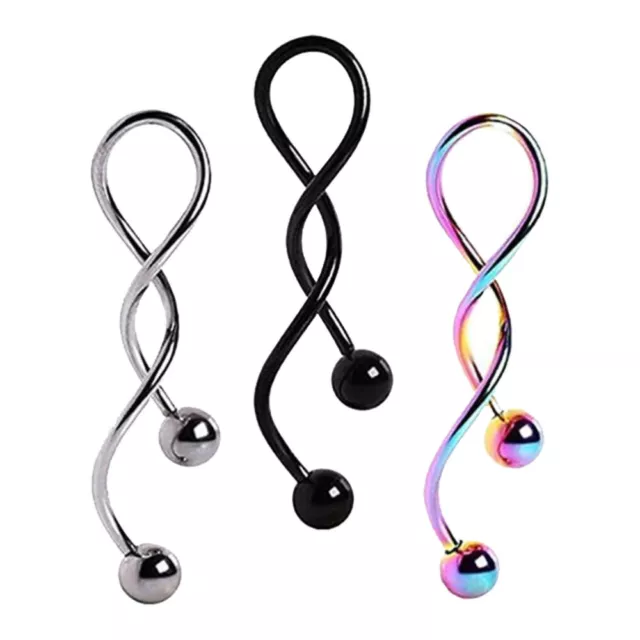 3pcs stainless steel earrings for women navel rings Navel Piercing Bars Dangle