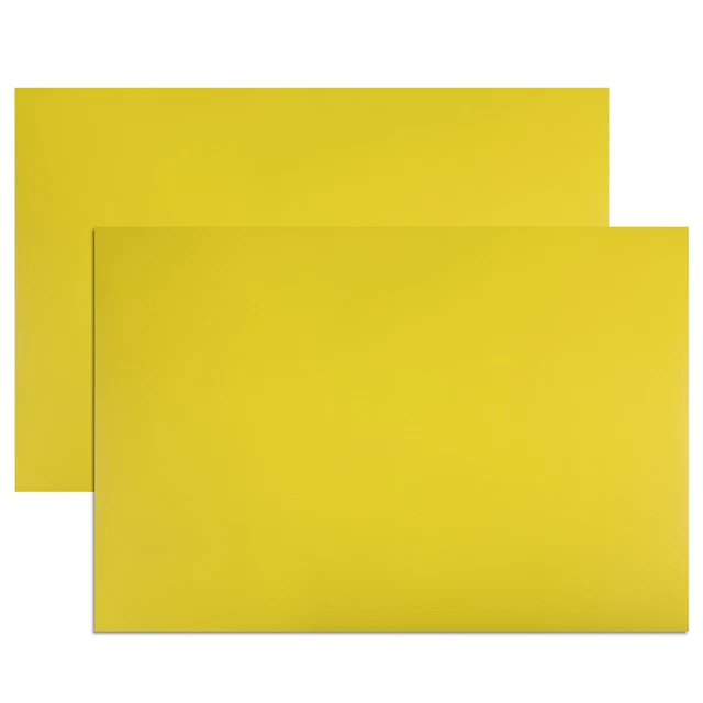 2 Pz Asciutto Cancella Flessibile Magnetico 11.7" x 8" Magnetico Foglio  Giallo