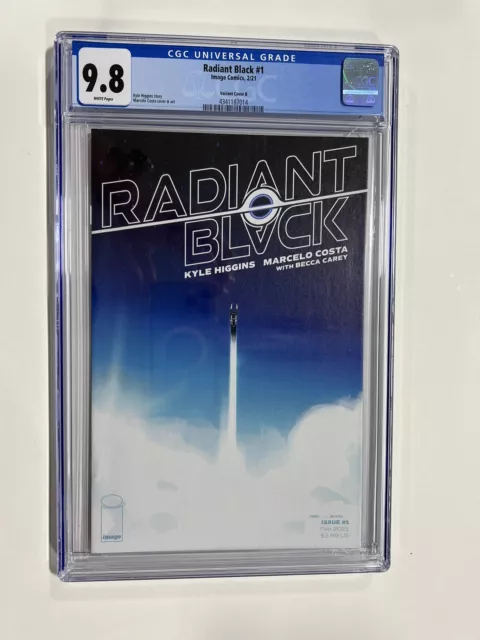 Radiant Black 1 (2021 Image) CGC 9.8 Variant Cover B Marcelo Costa Cover