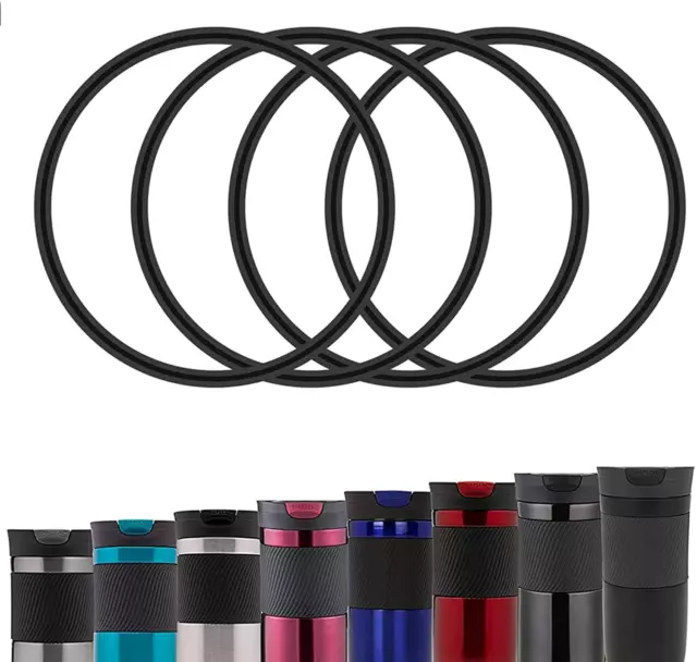 4 Pack Gaskets Compatible with Contigo Snapseal Byron Travel Mug 16Oz & 20Oz, Ru