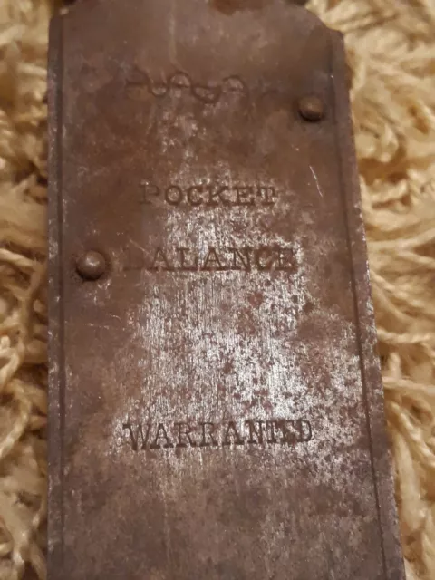 Antike Schlächter Fleischer Waage, Pocket Waage um 1900