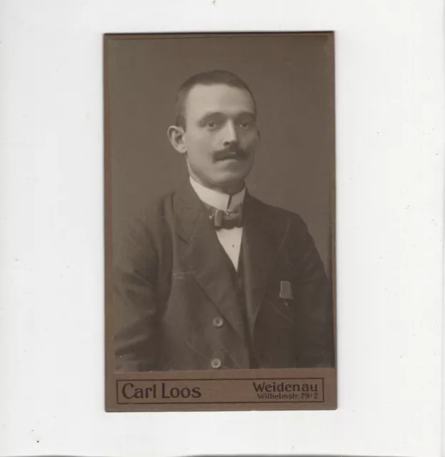CDV Foto Herrenportrait - Weidenau um 1910