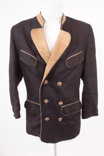 MEINDL Jacke Trachtenjacke Janker Herren Gr. DE 25 Leder, Leinen