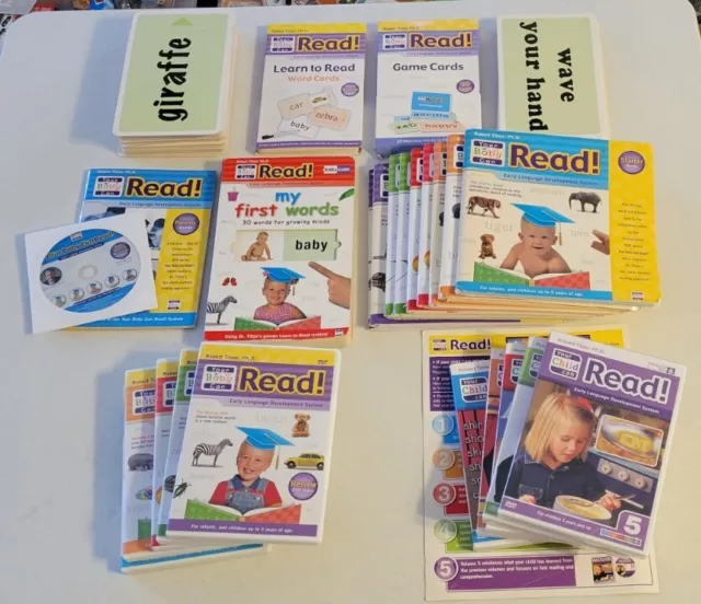 YOUR BABY & CHILD CAN READ Early Language Development System DVD Books Cards