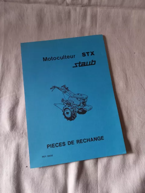 catalogue pièces de rechange motoculteur STAUB  type STX