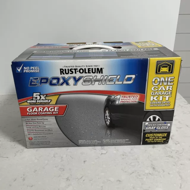 Rust-Oleum 317236 Gray Indoor Epoxy Shield Garage Floor Coating Kit