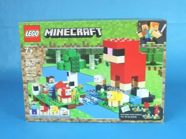 LEGO MINECRAFT 21153 La ferme de la laine RETIRE Neuf et SCELLE EN USINE Set de 260 pieces EUR 37 04 PicClick FR